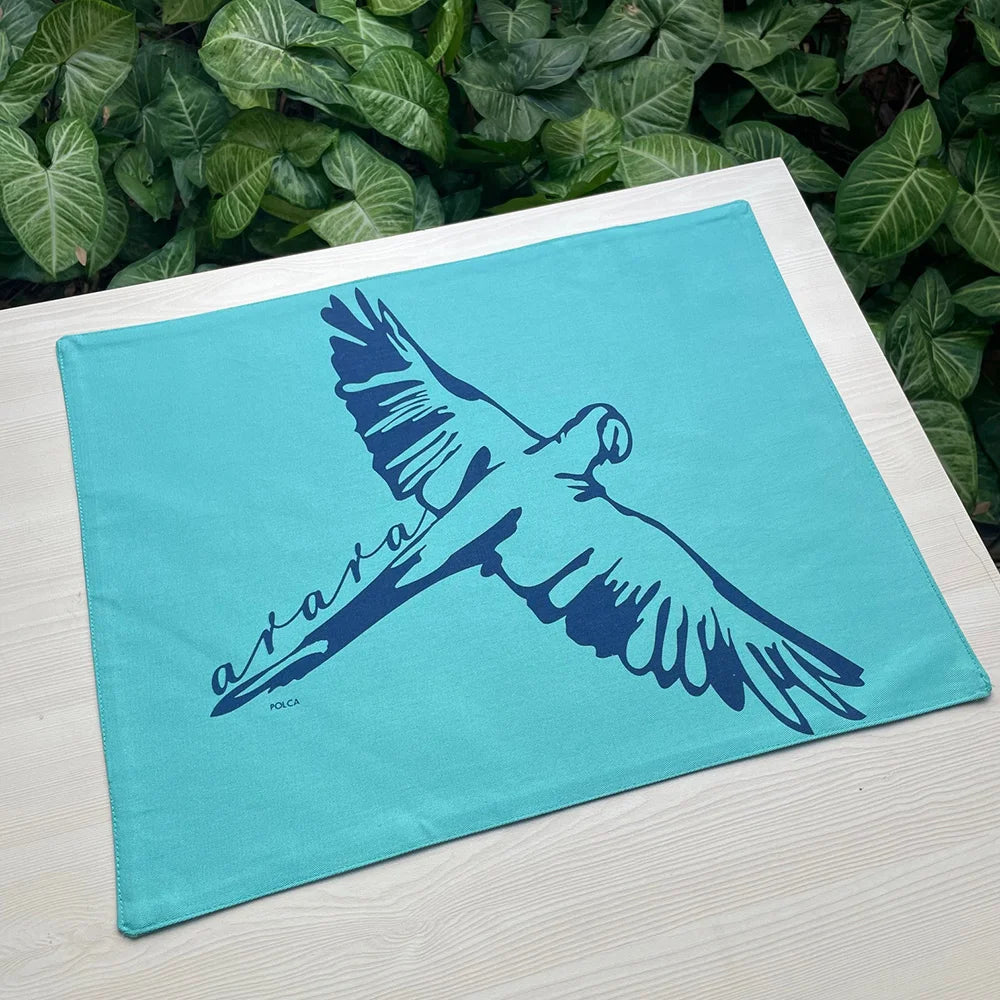 Placemat Polka Bird Pantanal Double-sided Macaw