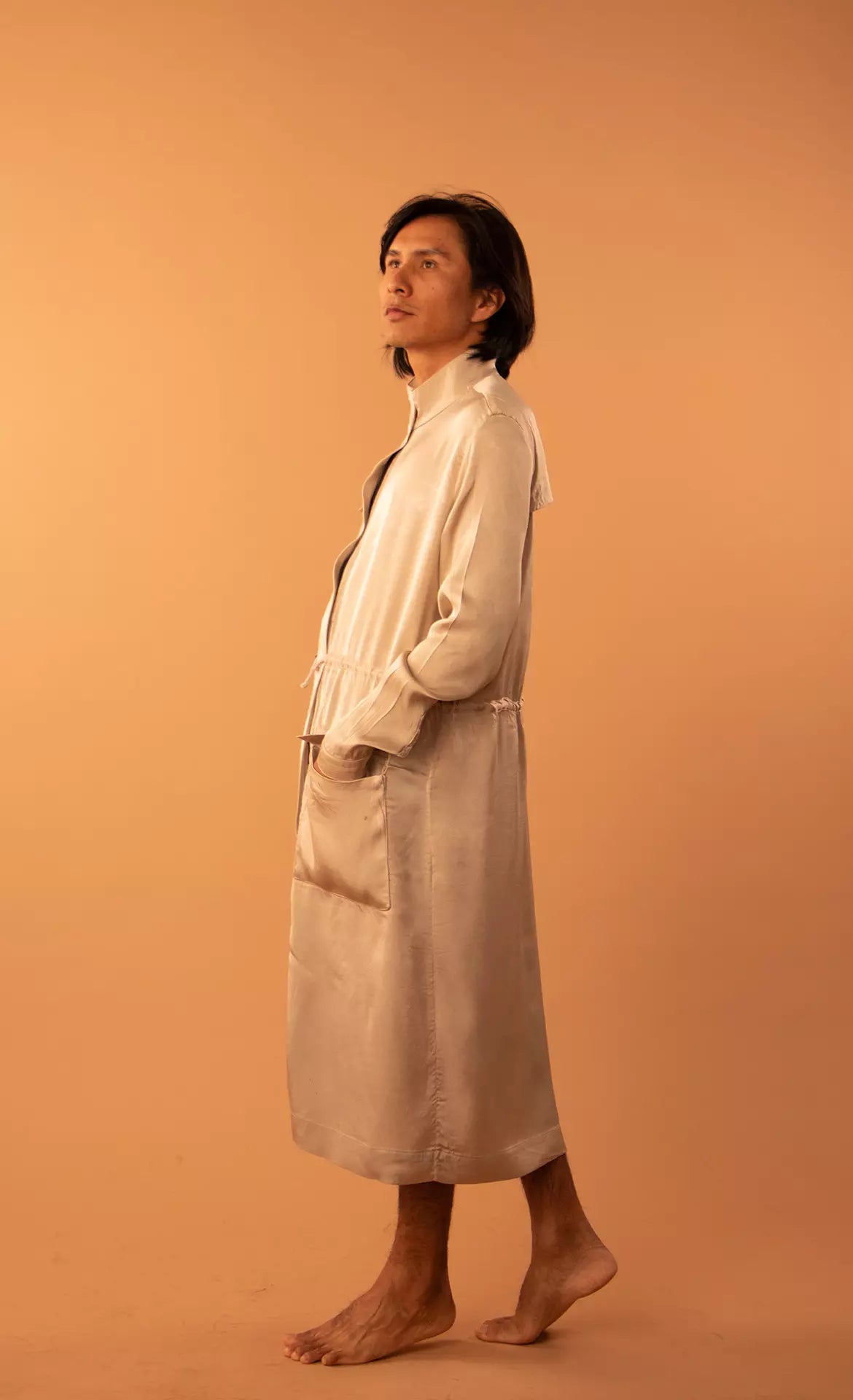 Satin Roça Protection Overcoat - Maniçoba by Sioduhi Studio - P/M