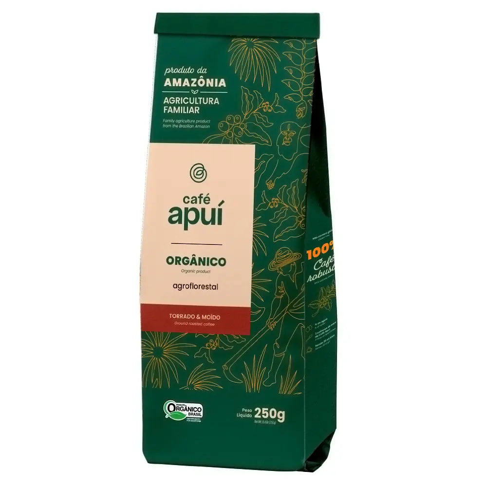 Café Apuí Agroflorestal Orgânico Torrado e Moído 250g