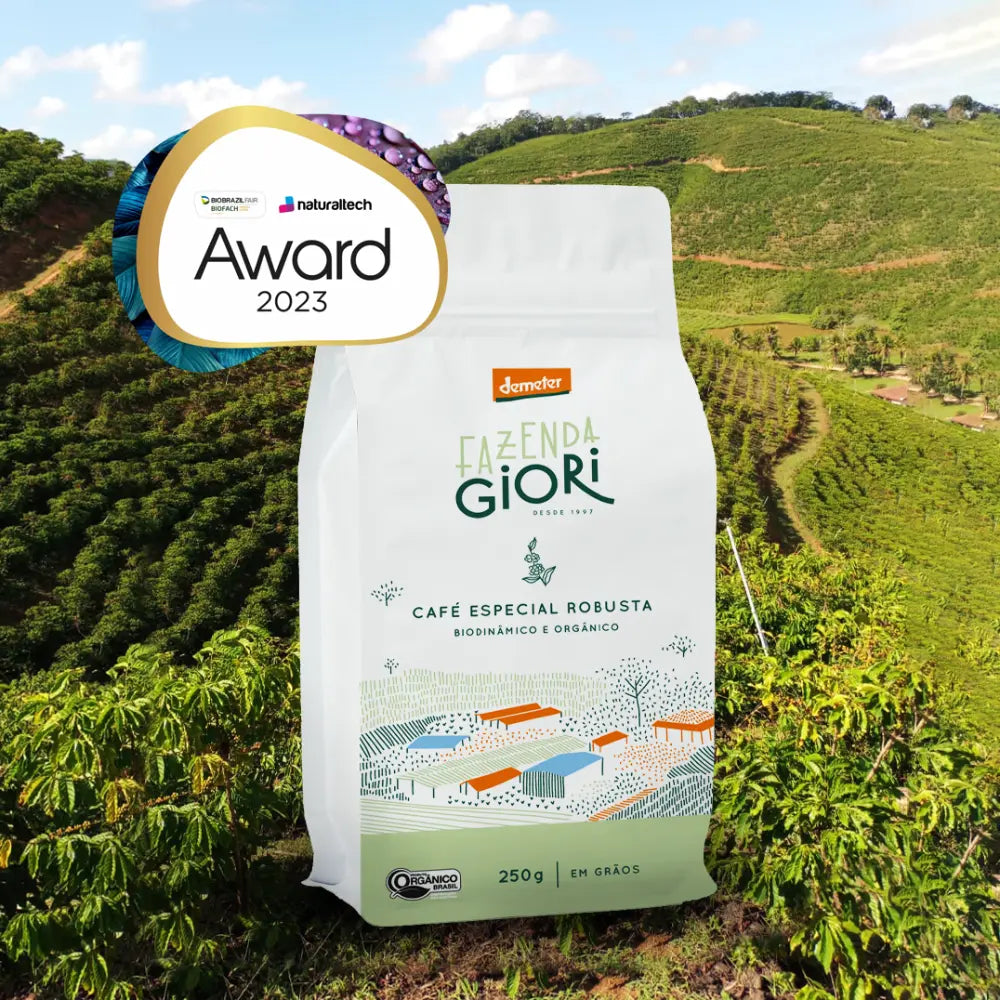 Fazenda Giori Organic and Biodynamic Special Robusta Coffee - in Beans 250g