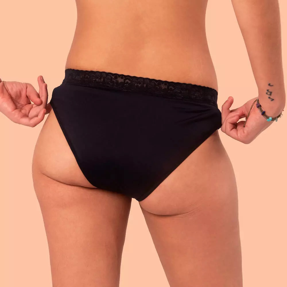 Korui Absorbent Panties Cinnamon / Black - XL to XL