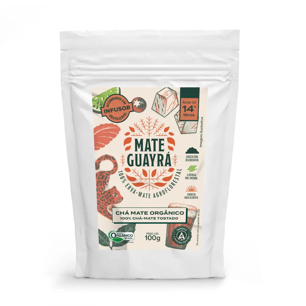Toasted Mate Guayrá Organic and Agroforestry Mate Tea 100g