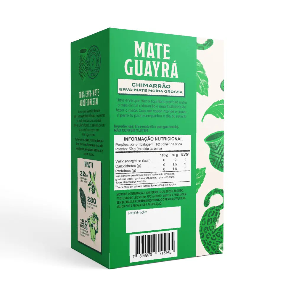 Chimarrão Coarse Ground Herb Mate Guayrá Organic and Agroforestry 500g