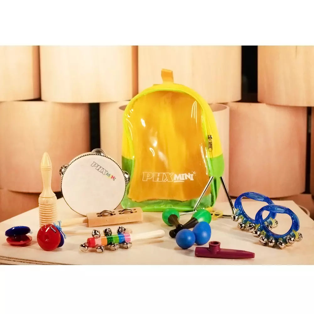 Kit Bandinha Infantil Corujinha Brinquedos com 10 Instrumentos Musicais