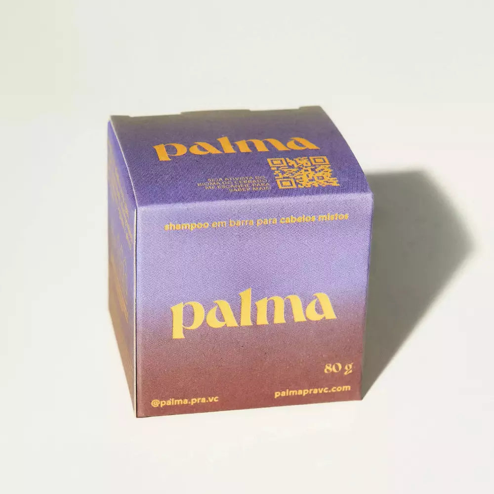 Vegan Palma Shampoo Bar for Mixed Hair Pomegranate Extract 80g