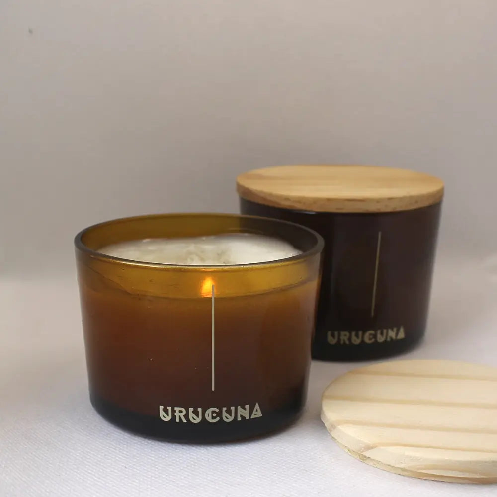Urucuna Natural Handmade Massage Candle - Coconut Vegetable Wax 100g